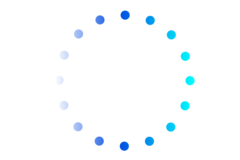 gradient circle of tiny circles
