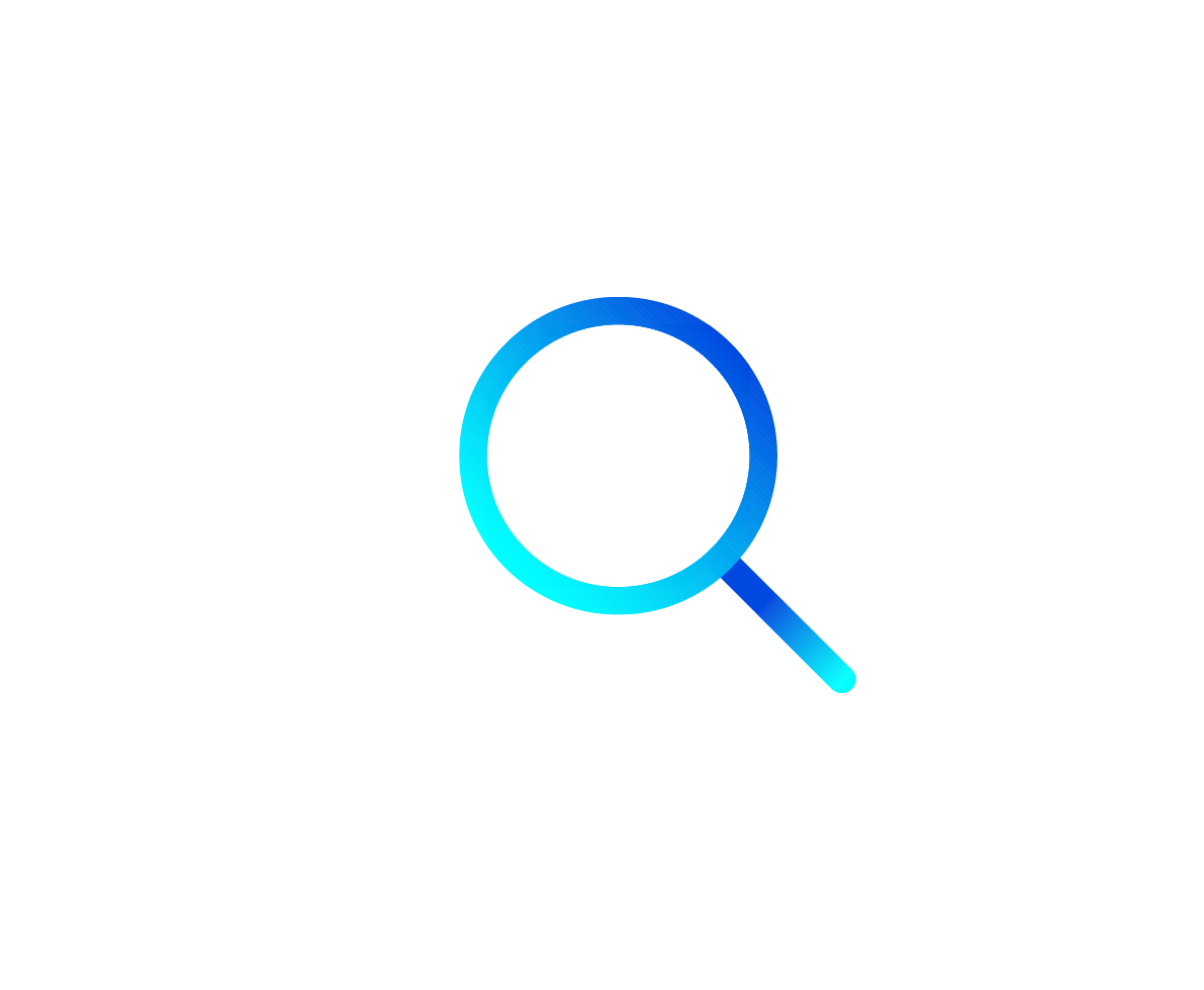 touch illustration magnifying glass
